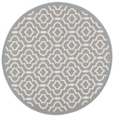 Safavieh Courtyard 5'-3" x 5'-3" Rug in Anthracite / Beige
