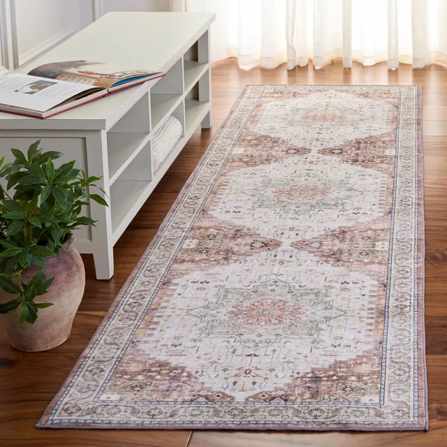 Safavieh Arizona 2'-6" x 8'-0" Rug in Beige Green / Brown