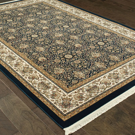 Oriental Weavers Sphinx Masterpiece 1331B Navy / Ivory Rugs - angle detail