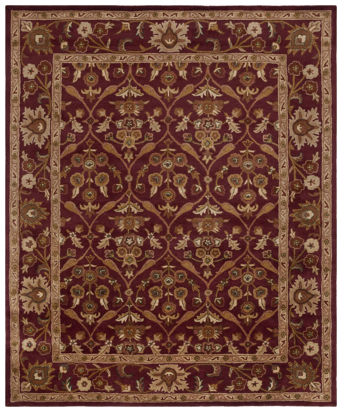 Safavieh Antiquity 9'-6" x 13'-6" Rug in Wine / Gold