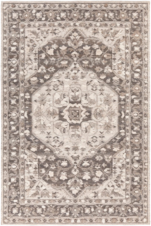 Chandra Daphne DAP-52201 Brown / Tan / White rug, flat view