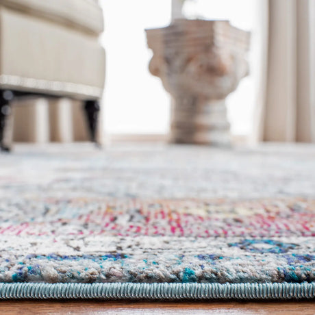 Safavieh Aria 4'-0" x 6'-0" Rug in Turquoise / Light Orange