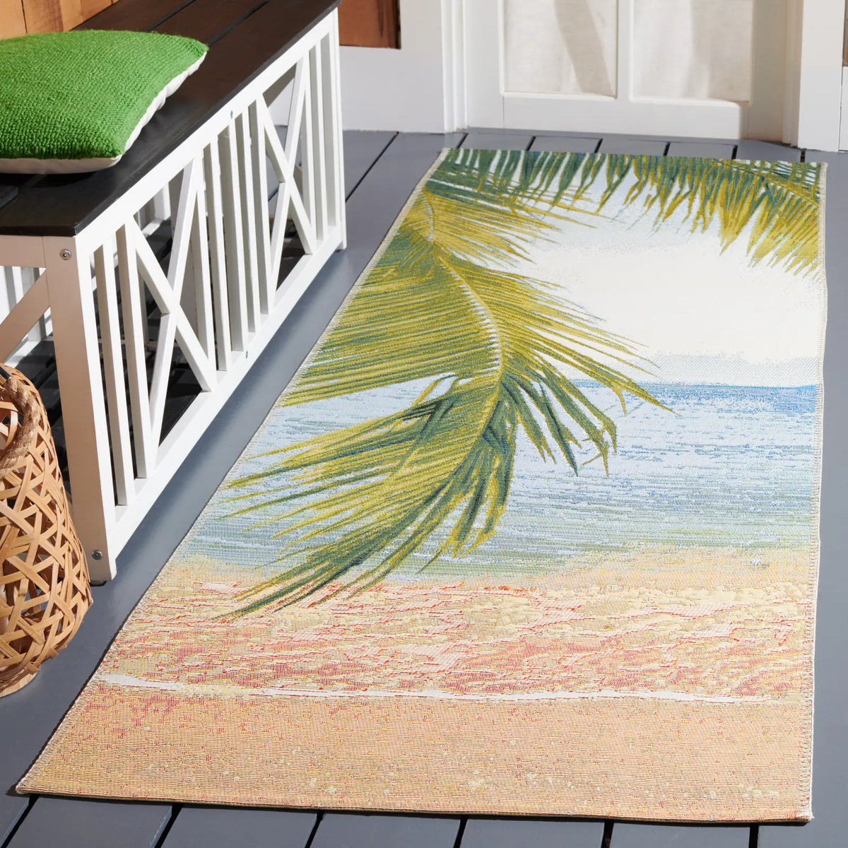 Safavieh Barbados 500 2'-8" x 10'-5" Rug in Gold / Blue