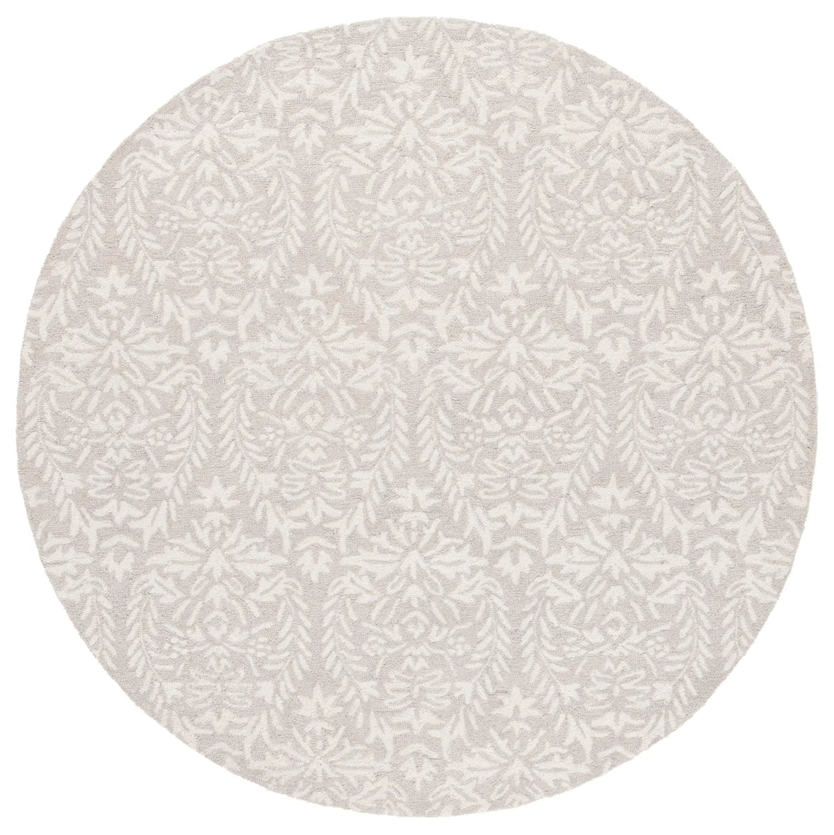Safavieh Ebony 6'-0" x 6'-0" Rug in Light Grey / Ivory