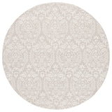 Safavieh Ebony 6'-0" x 6'-0" Rug in Light Grey / Ivory
