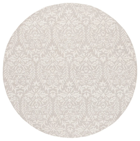 Safavieh Ebony 6'-0" x 6'-0" Rug in Light Grey / Ivory