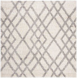 Safavieh Berber Shag 200 6'-7" x 6'-7" Rug in Cream / Grey