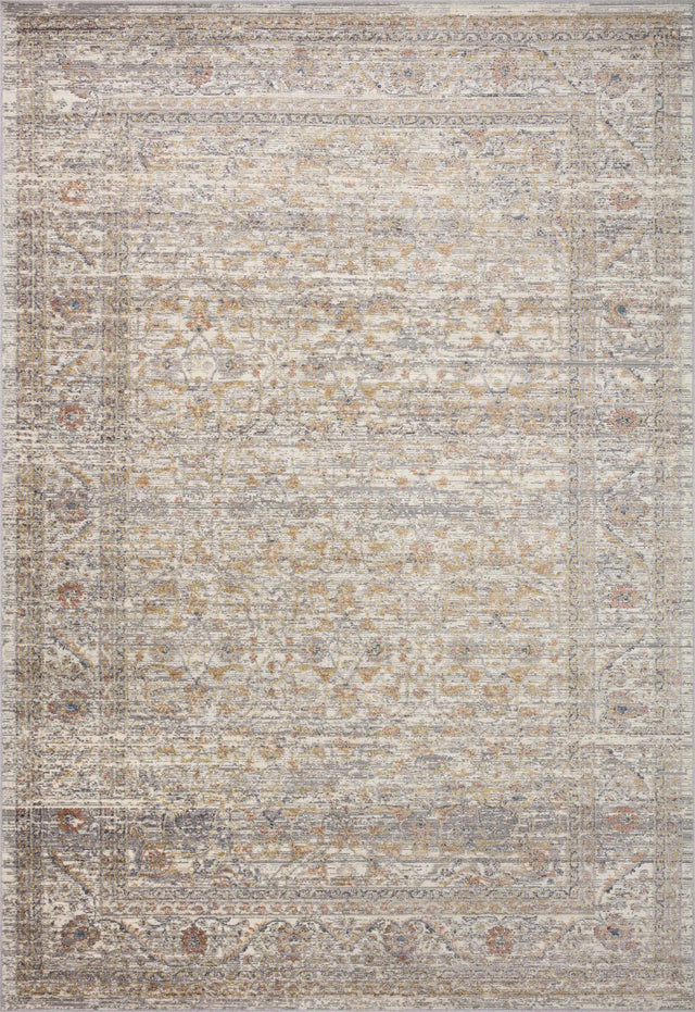 Loloi Indra Ina-01 Stone/Multi Rug - main flat