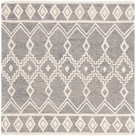 Safavieh Abstract 6'-0" x 6'-0" Rug in Grey / Ivory