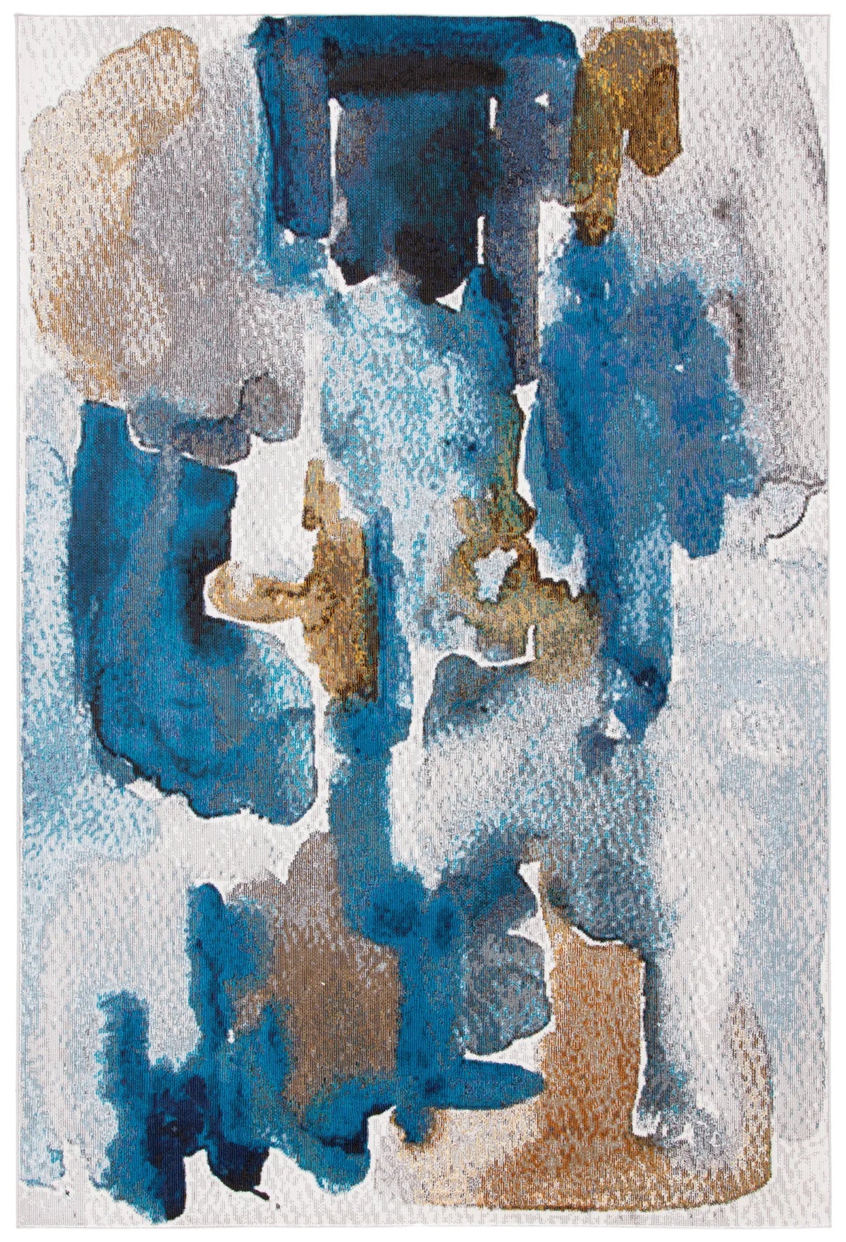 Safavieh Aria 4'-0" x 6'-0" Rug in Ivory / Navy