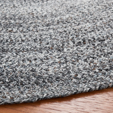 Safavieh Braided 5'-0" x 5'-0" Rug in Grey / Charcoal