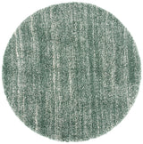 Safavieh Hudson Shag 7'-0" x 7'-0" Rug in Green / Ivory