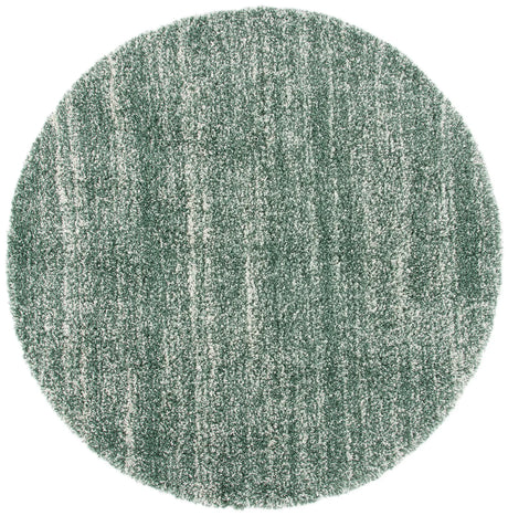 Safavieh Hudson Shag 7'-0" x 7'-0" Rug in Green / Ivory