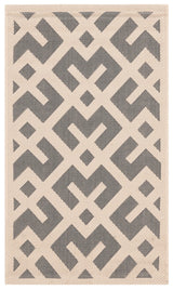 Safavieh Courtyard 2'-0" x 3'-7" Rug in Grey / Bone