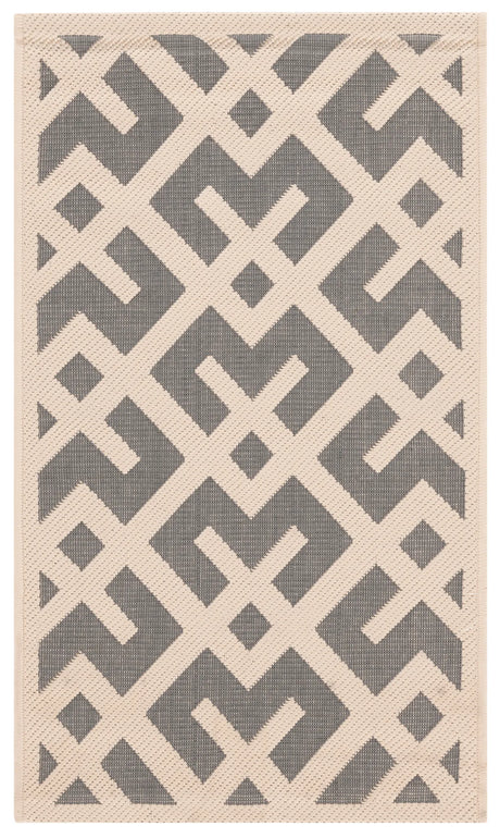Safavieh Courtyard 2'-0" x 3'-7" Rug in Grey / Bone