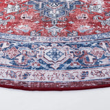 Safavieh Tucson 6'-0" x 6'-0" Rug in Red / Navy