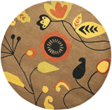 Safavieh Soho 6'-0" x 6'-0" Rug in Brown / Multi