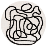 Safavieh Norway 5'-3" x 5'-3" Rug in Ivory / Black