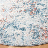 Safavieh Tulum 5'-0" x 5'-0" Rug in Light Blue / Ivory