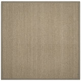 Safavieh Natural Fiber 6'-0" x 6'-0" Rug in Natural / Grey