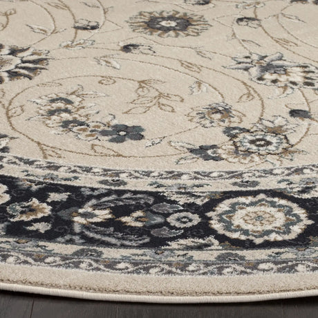 Safavieh Lyndhurst 7'-0" x 7'-0" Rug in Light Beige / Anthracite