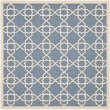 Safavieh Courtyard 6'-7" x 6'-7" Rug in Blue / Beige