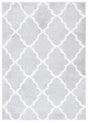 Safavieh Tahoe Shag 4'-0" x 6'-0" Rug in Light Grey / White