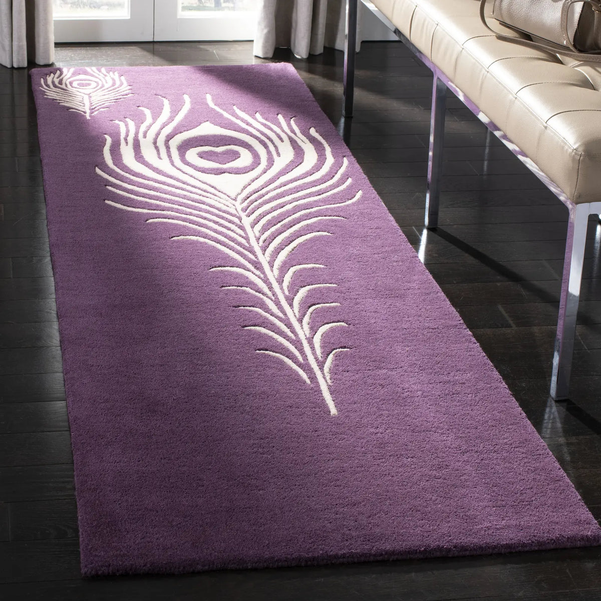 Safavieh Soho 2'-6" x 10'-0" Rug in Purple / Ivory