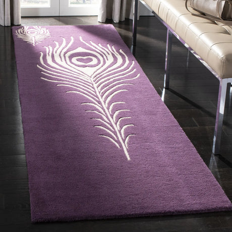 Safavieh Soho 2'-6" x 10'-0" Rug in Purple / Ivory