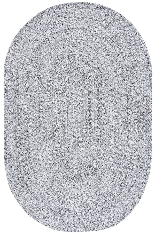 Safavieh Braided 5'-0" x 8'-0" Rug in Ivory / Black