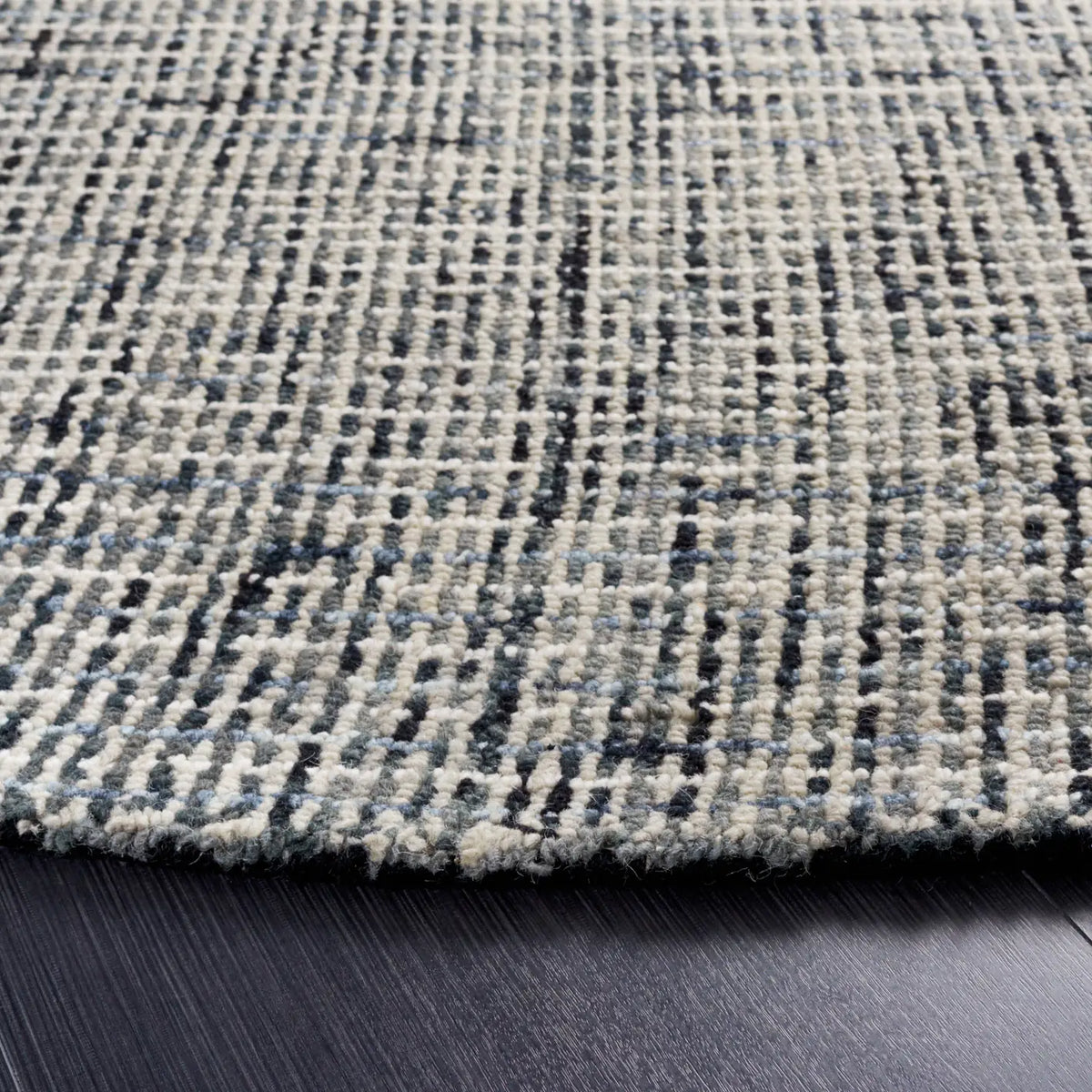 Safavieh Abstract 6'-0" x 6'-0" Rug in Dark Grey / Ivory