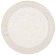 Safavieh Braided 3'-0" x 3'-0" Rug in Beige / Ivory