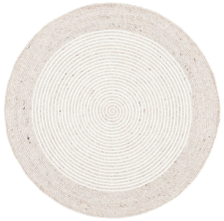 Safavieh Braided 3'-0" x 3'-0" Rug in Beige / Ivory