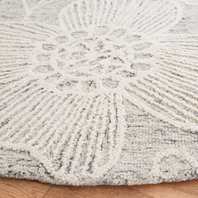 Safavieh Jardin 6'-0" x 6'-0" Rug in Grey / Ivory