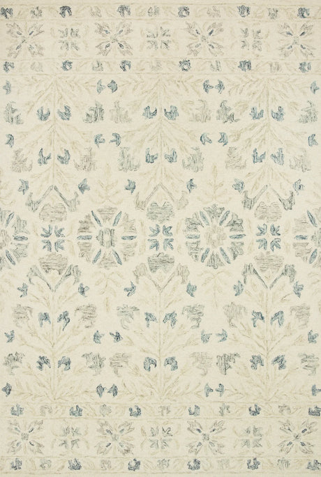 Loloi Norabel Nor-02 Ivory/Grey Rugs - main flat