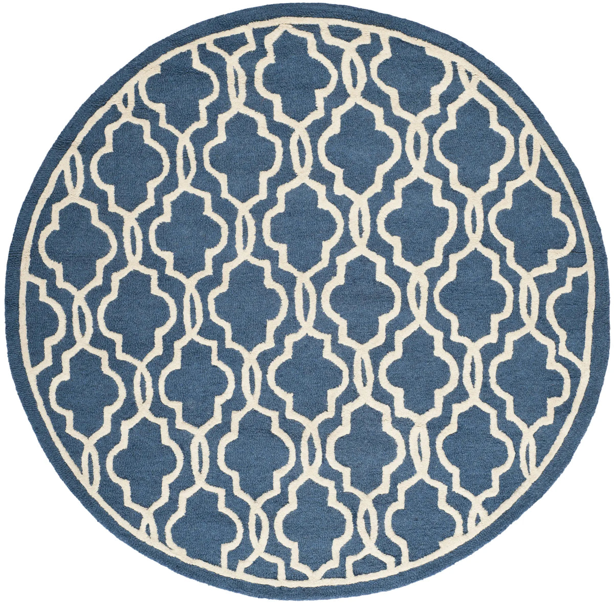 Safavieh Cambridge 6'-0" x 6'-0" Rug in Navy / Ivory