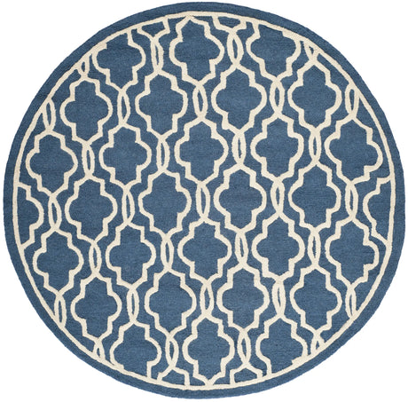 Safavieh Cambridge 6'-0" x 6'-0" Rug in Navy / Ivory