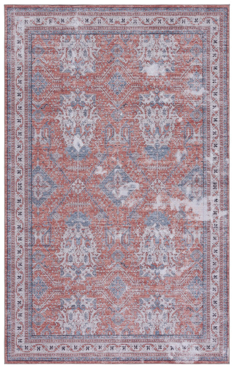 Safavieh Tucson 4'-0" x 6'-0" Rug in Rust / Beige