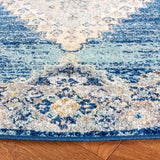 Safavieh Madison 6'-7" x 6'-7" Rug in Navy / Creme
