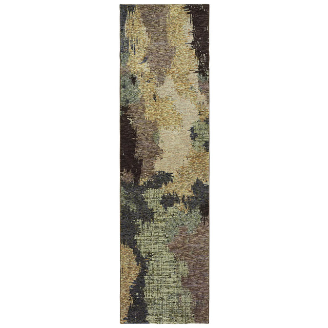 Oriental Weavers Sphinx Evolution 8011B Blue/Brown Rugs - runner
