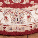 Safavieh Chelsea 5'-6" x 5'-6" Rug in Burgundy / Ivory