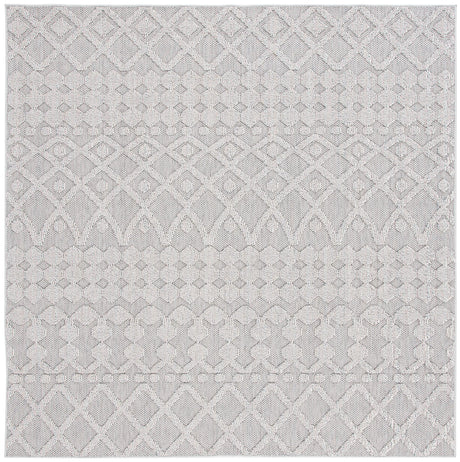 Safavieh Global 6'-7" x 6'-7" Rug in Grey / Ivory
