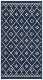Safavieh Courtyard 2'-7" x 5'-0" Rug in Navy / Light Beige