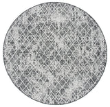 Safavieh Courtyard 6'-7" x 6'-7" Rug in Black / Grey