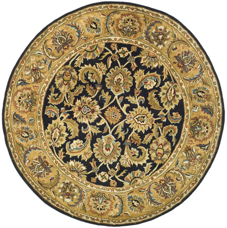 Safavieh Classic 6'-0" x 6'-0" Rug in Black / Gold