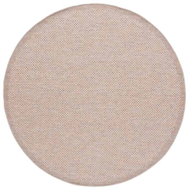 Safavieh Sisal All-Weather 6'-7" x 6'-7" Rug in Ivory / Orange Beige