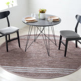 Safavieh Vintage Leather 7'-0" x 7'-0" Rug in Silver / Ivory