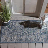 Safavieh Courtyard 2'-0" x 3'-7" Rug in Navy / Ivory
