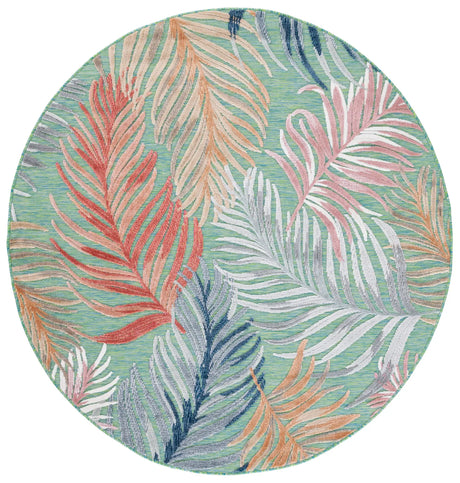 Safavieh Cabana 10'-0" x 10'-0" Rug in Green / Rust