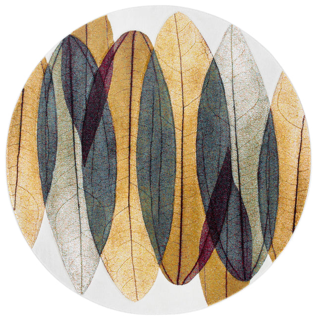 Safavieh Hollywood 6'-7" x 6'-7" Rug in Gold / Blue